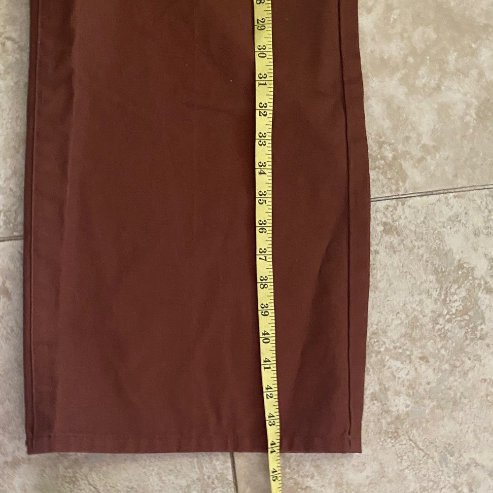 Dickies Wide Leg Pants Brown - Picture 4 of 7